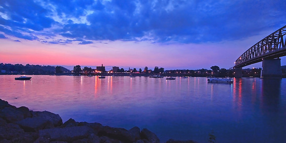 Twilight on the Ohio River