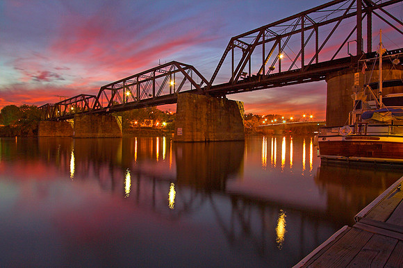 Twilight at Harmar Railroad Bridge